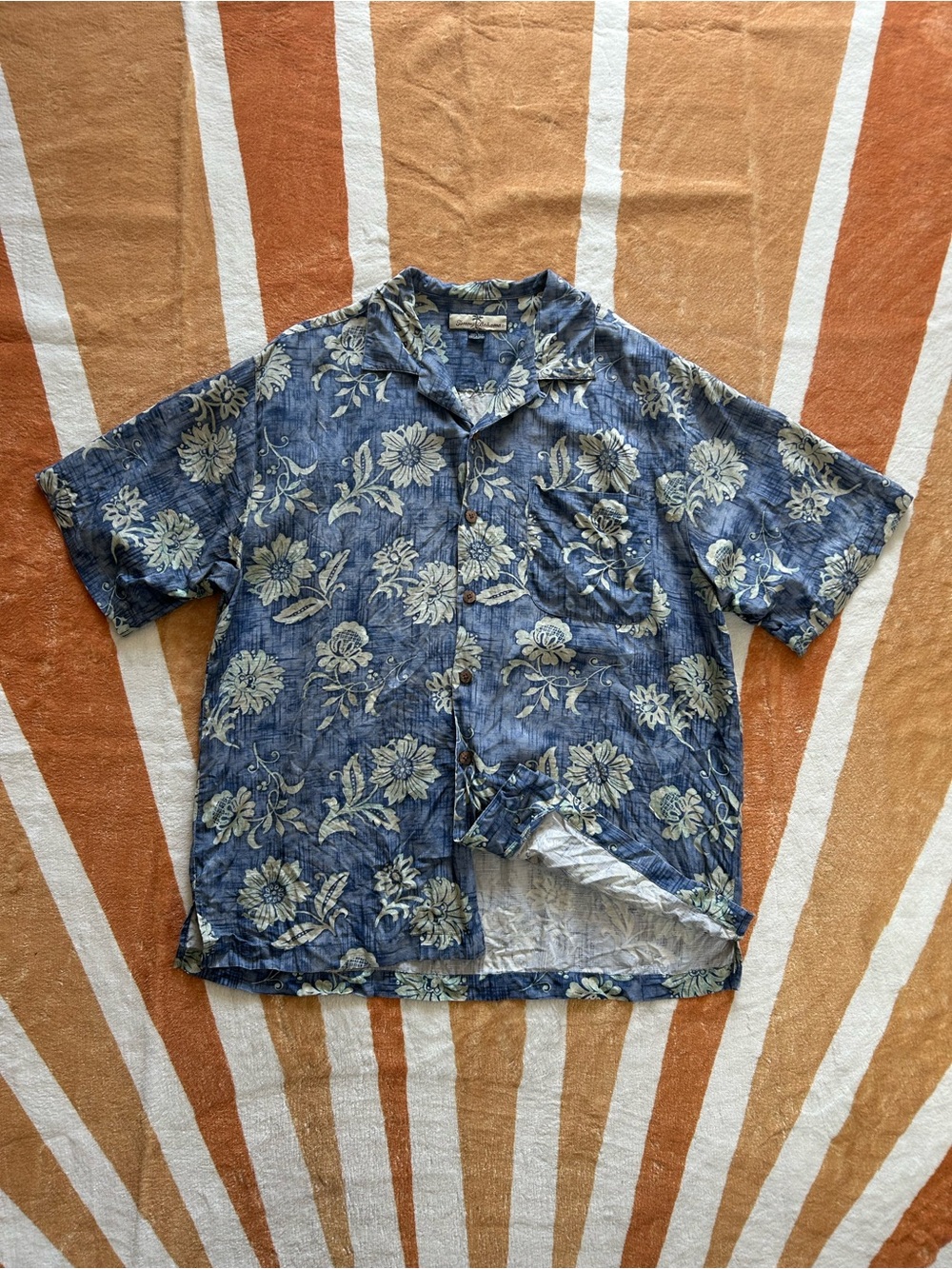 Vintage 90s silk button up shirt
